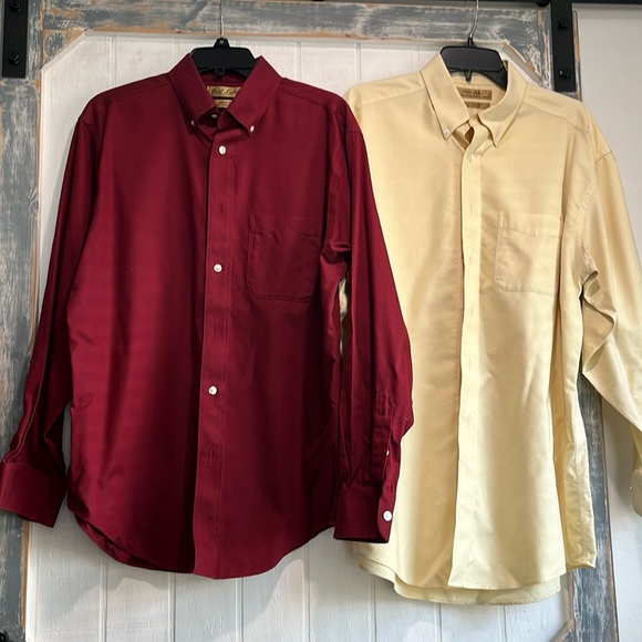 Gold Label non-iron oxford shirts size M/ 16/33. Both for one price!! - Picture 1 of 5